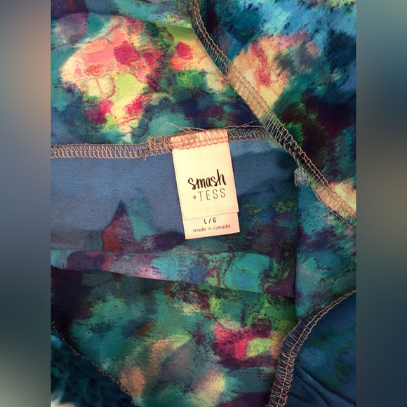 Smash + Tess Ruffle Bloomers Printed Shorts Blue - Picture 3 of 4